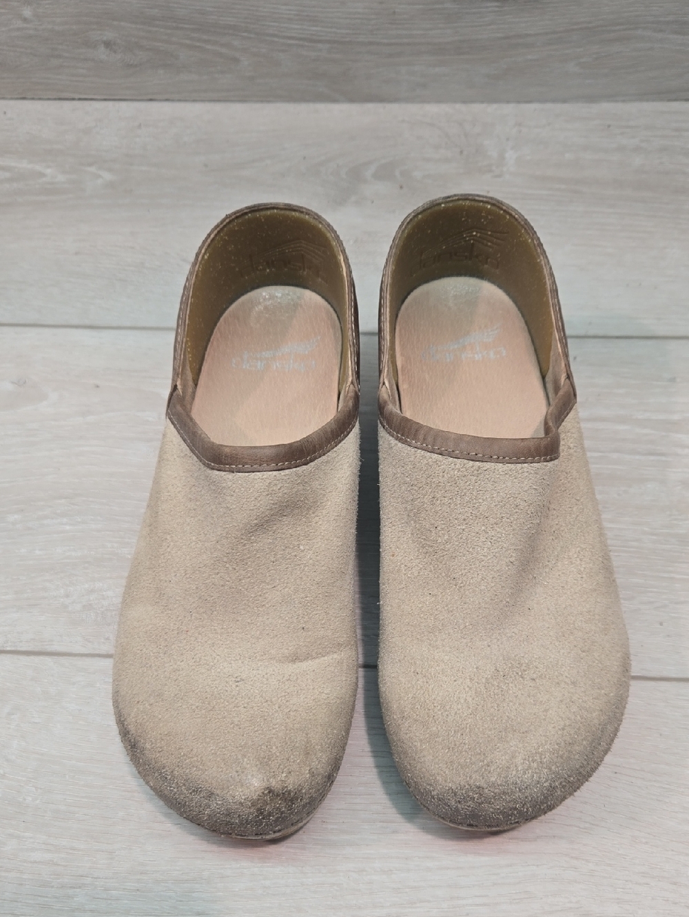 Dansko Women’s Mule Brenna Suede Slip-On Clog in Taupe Shoes Sz 36/5.5-6 - Picture 4 of 10